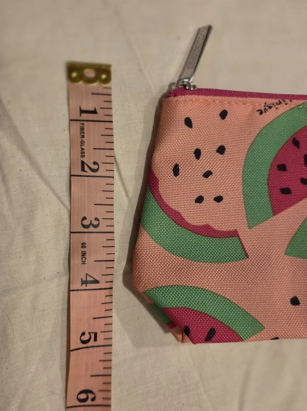 Clinique x Donald Watermelon & Floral Cosmetic Pouches - Pink, Green, White